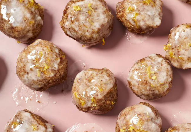Iced Lemon Cookie Energy Balls